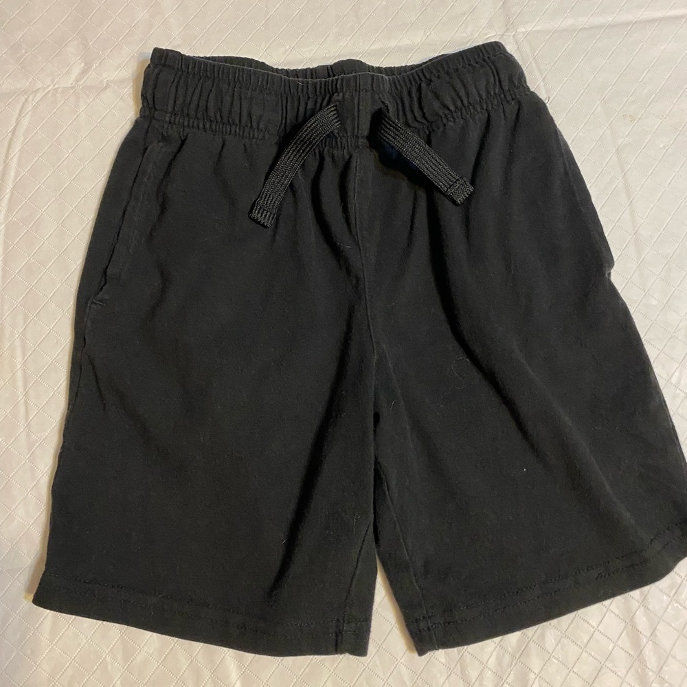 Boys Black Drawstring Casual Shorts size 6